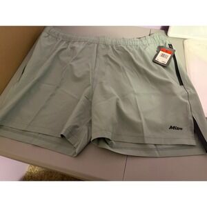 NWT Mitre Mens Willow Athletic Shorts XL Elastic Waist Pockets Quick Dry NEW